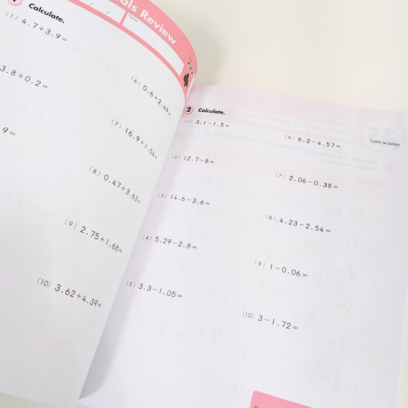 Kumon Focus on Decimals & Fractions- Grade 4 New - Picture 5 of 5